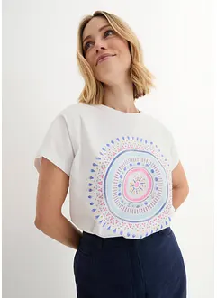 T-shirt à imprimé mandala, bonprix