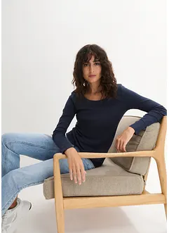 T-shirt manches longues 100% coton, bonprix