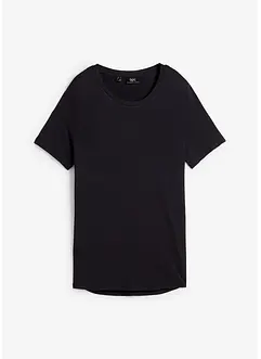 T-shirt long en viscose avec base arrondie, bonprix