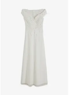 Robe de mariée à encolure Bardot avec dentelle, bonprix