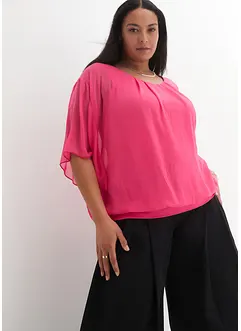Tunique en crêpe avec doublure top, bonprix