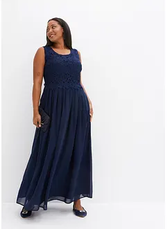 Robe longue à dentelle, bonprix