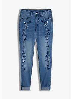 Jean slim taille mi-haute, court, bonprix