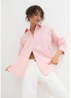 Chemisier oversize en coton, manches 3/4, bonprix