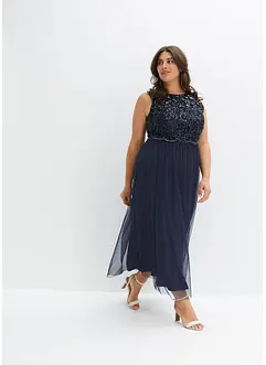 Robe longue brodée de sequins, bonprix