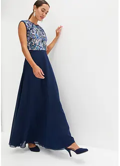 Robe longue à dentelle, bonprix