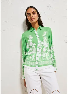 Chemisier en viscose fluide, dos plus long, bonprix