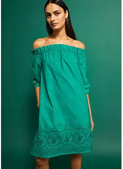 Robe col Bardot 100% coton, bonprix