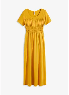 Robe longue avec smocks, bonprix