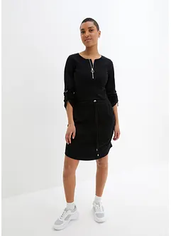 Robe longueur genou en jersey de coton épais, bonprix