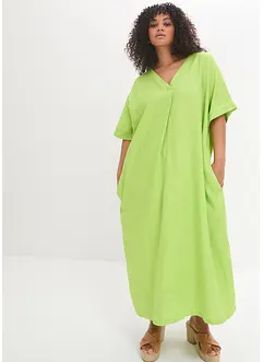 Robe caftan 100 % lin ample, bonprix