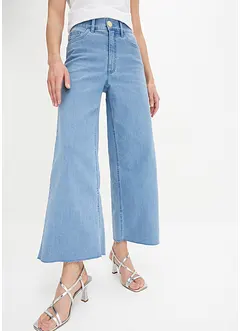 Jean Wide Leg, taille haute, raccourci, bonprix