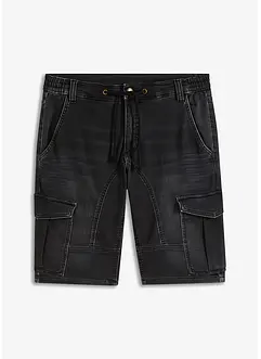 Bermuda en molleton aspect jean, Regular, bonprix