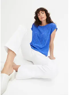 T-shirt en broderie anglaise, bonprix