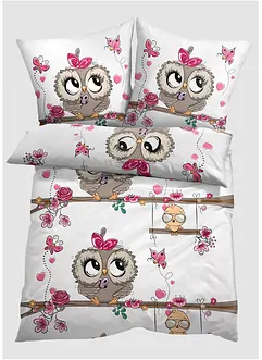 Parure de lit avec chouettes, bonprix