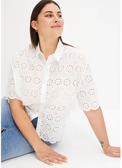 Chemisier à manches courtes, 100% coton, bonprix