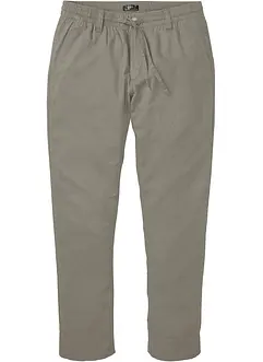 Pantalon chino avec lin, Regular, droit, bonprix