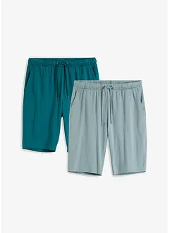 Lot de 2 légers bermudas en jersey, bonprix