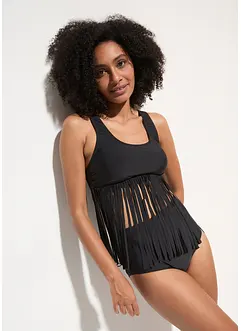 Tankini (ens. 2 pces) à franges, bonprix