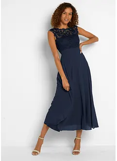 Robe longue avec dentelle, bonprix