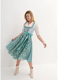 Dirndl avec tablier à paillettes (ens. 2 pces), bonprix