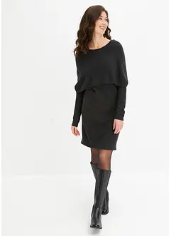 Robe en maille à col réglable, bonprix