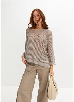 Pull ajouré brillant, bonprix