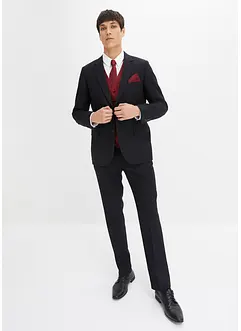 Costume de marié Slim (ens. 5 pces) avec gilet et cravate, bonprix