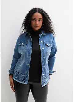 Veste en jean avec broderies, bonprix