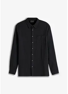 Chemise manches longues en gaze 100% coton, bonprix