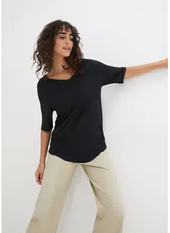 Lot de 2 t-shirts en viscose doux, bonprix