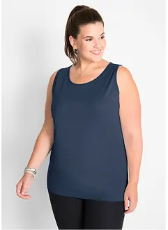 Lot de 5 débardeurs longs 100% coton, bonprix