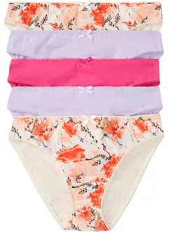Lot de 5 slips avec coton, bonprix