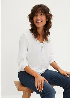 T-shirt tunique en viscose mélangée, bonprix