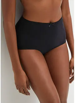 Lot de 4 slips taille haute en coton léger, bonprix