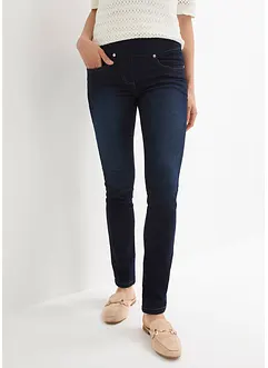Jean Straight taille mi-haute et élastiquée, très extensible, bonprix