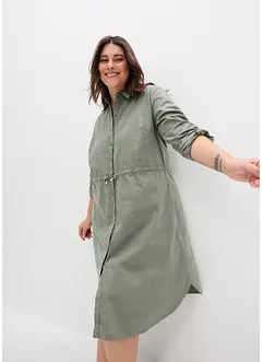 Robe-chemise en lin et coton, bonprix