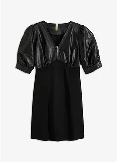 Robe à empiècement enduit, bonprix