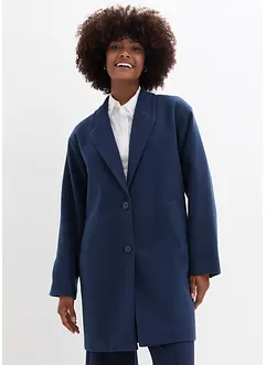 Manteau court à col en maille, bonprix