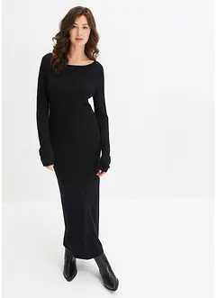 Robe longue en maille, bonprix