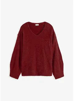 Pull en fil plume douillet, bonprix