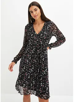 Robe à volants en mesh, bonprix