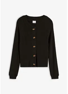 Gilet en maille côtelée, bonprix