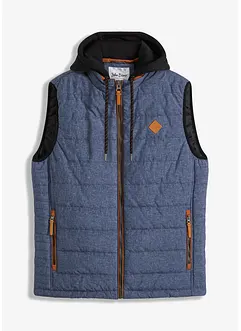 Gilet sans manches matelassé à capuche amovible, bonprix