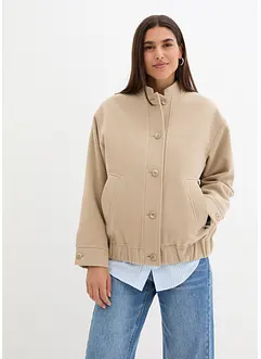 Veste bombers oversize aspect laine, bonprix