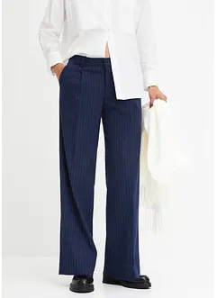 Pantalon large à pinces et fines rayures, bonprix