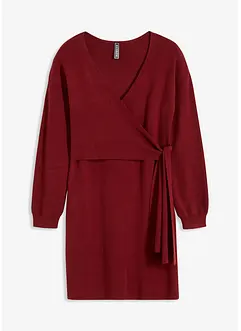 Robe en maille style cache-cœur, bonprix