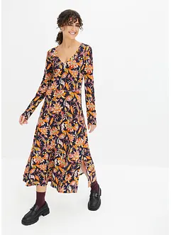 Robe midi en jersey Milano à fleurs, RAINBOW