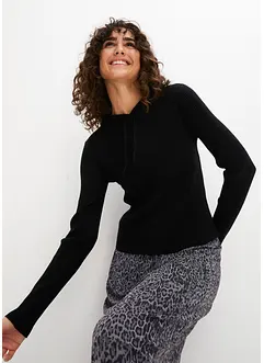 Pull doux à capuche, bonprix