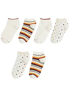 Lot de 6 paires de chaussettes courtes coton, bonprix